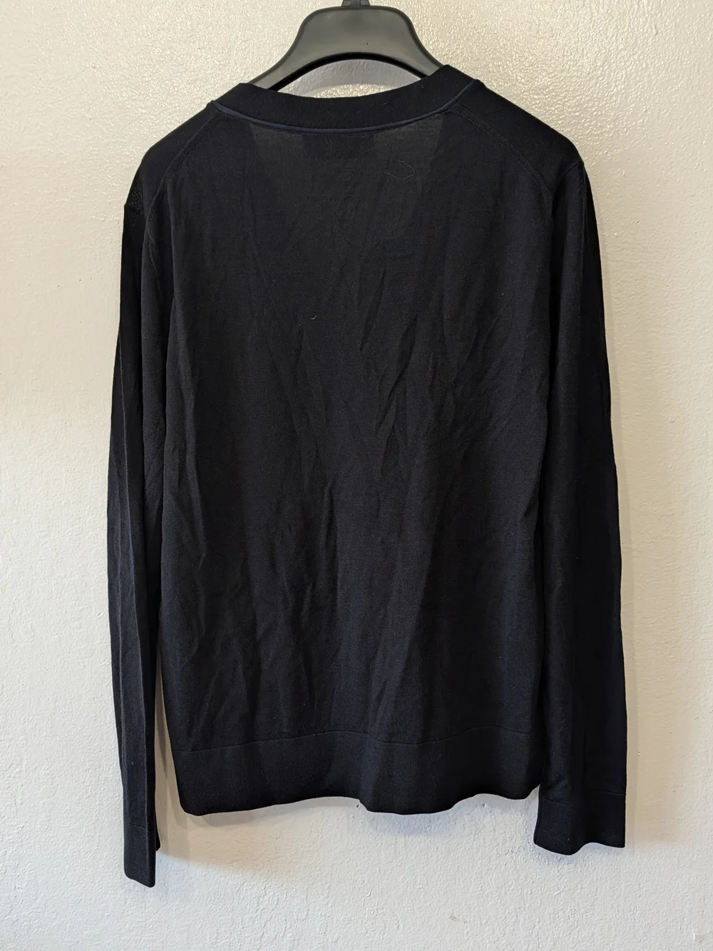 Tory Burch Navy V-Neck Button Cardigan